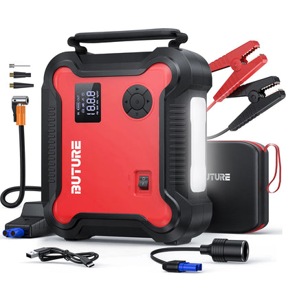 Buture 5-in-1 Car Jump Starter & Tire Inflator - 26800mAh Power Bank with 160W DC Output for Roadside Emergencies