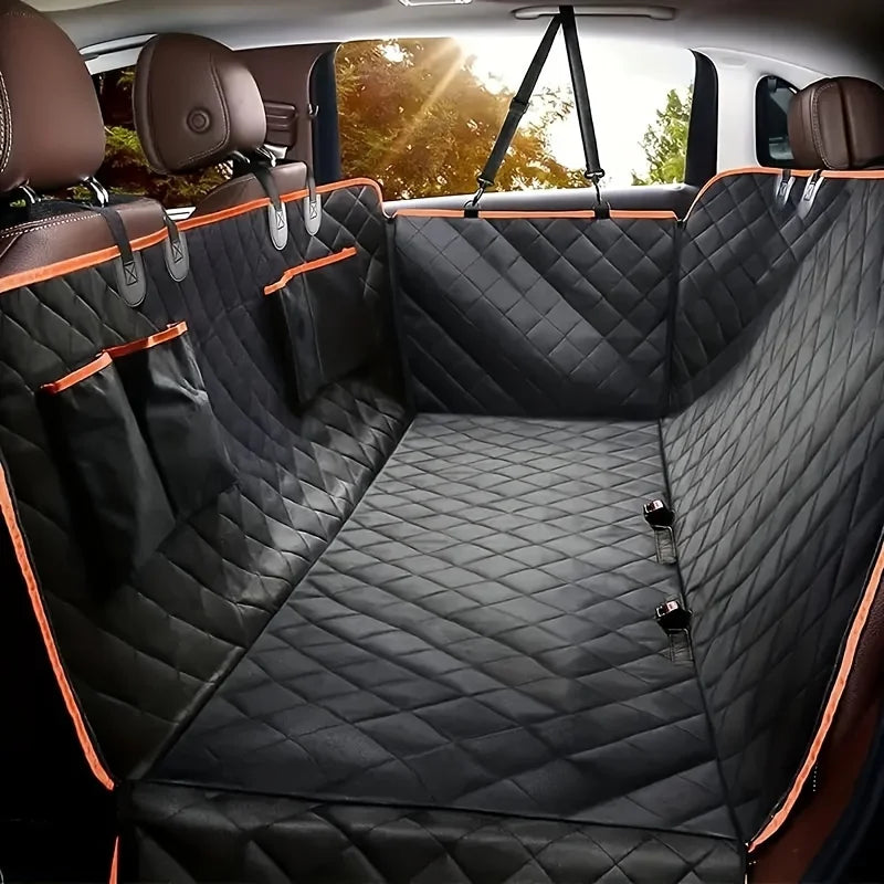 Waterproof Dog Hammock Car Seat Cover for Pet Owners - Scratch-Resistant Protection for Your Vehicle