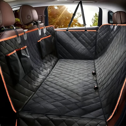 Waterproof Dog Hammock Car Seat Cover for Pet Owners - Scratch-Resistant Protection for Your Vehicle