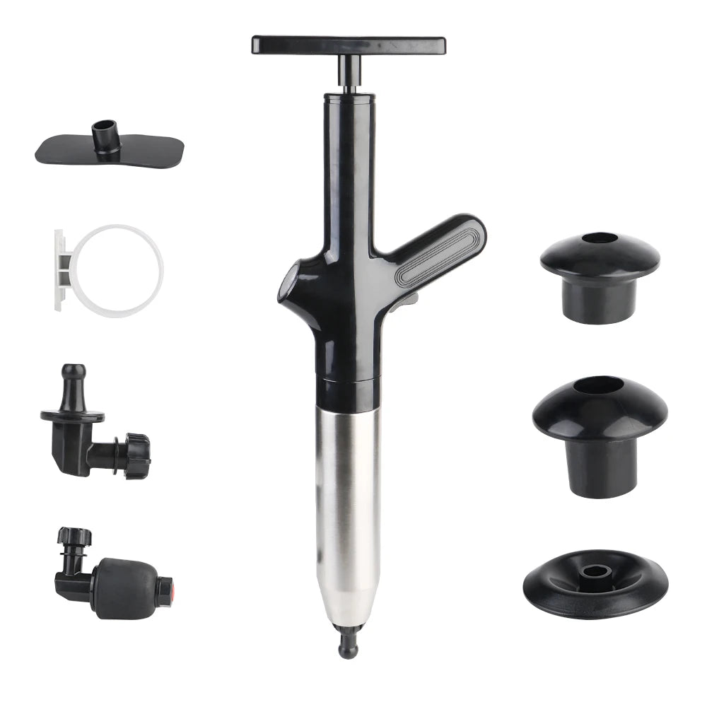 High-Pressure Toilet Plunger for Unblocking Drains - Powerful Clog Remover for Homeowners and DIY Enthusiasts