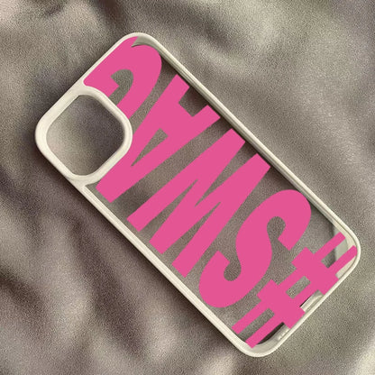 SWAG Bold Letter Shockproof Phone Case for iPhone 11 12 13 14 15 16 Pro Max, SE 2022, X XR XS Max, 7 8 Plus
