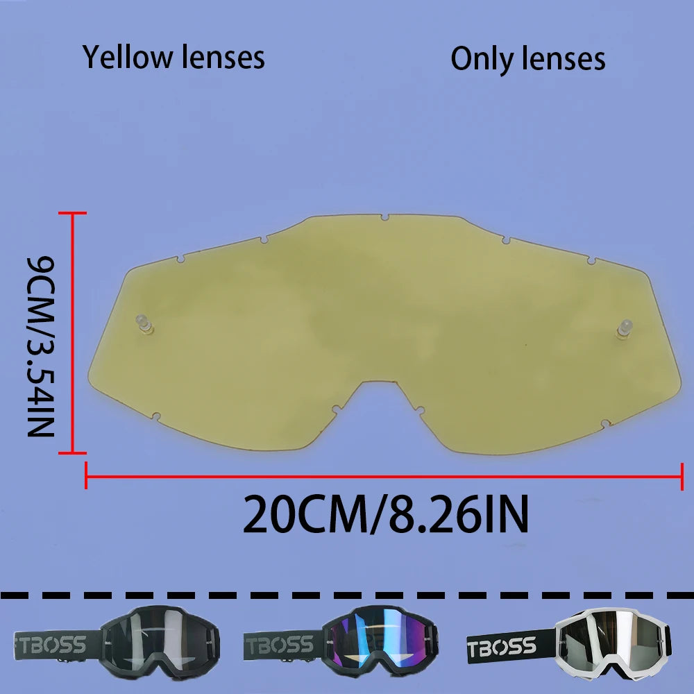 MX Off-Road Goggles for Dirt Bike Racing - Dustproof & Windproof with Durable PC Lens