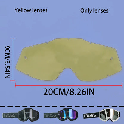MX Off-Road Goggles for Dirt Bike Racing - Dustproof & Windproof with Durable PC Lens
