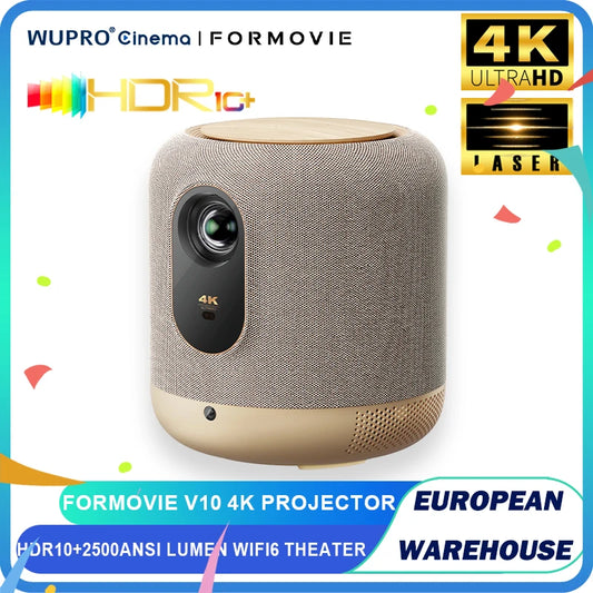 Formovie Fengmi V10 4K Laser Projector for Home Cinema | MEMC, HDR10, 2500 ANSI Lumens, Bluetooth Audio, Smart Theater