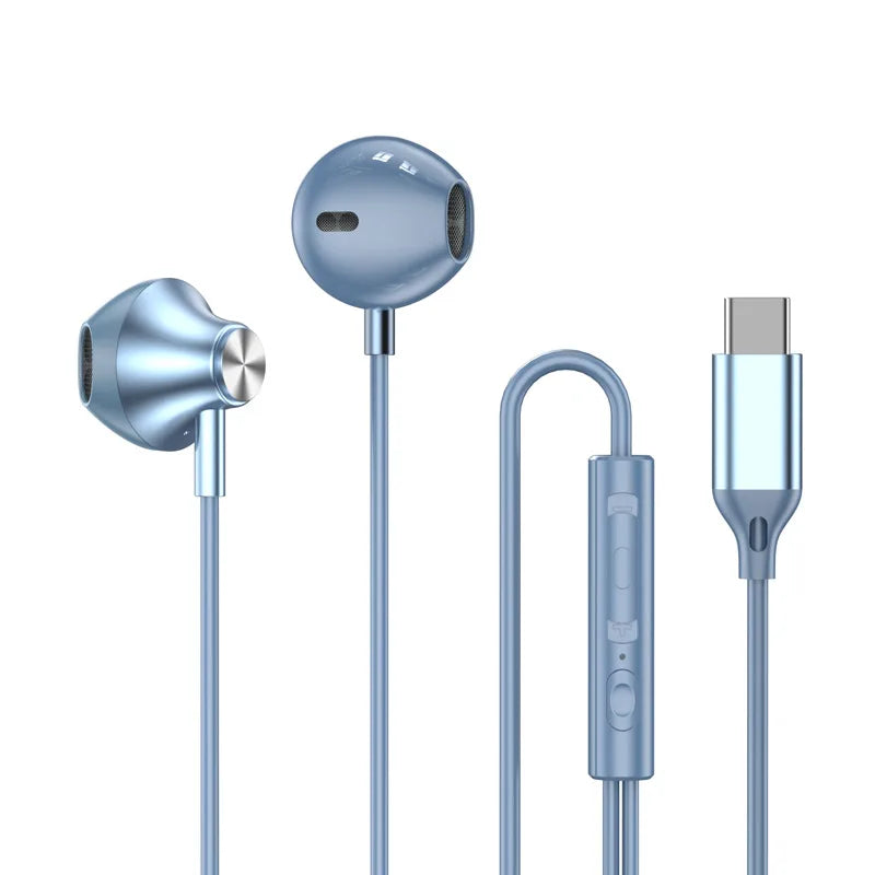 Samsung HiFi Surround Sound Wired Earbuds for Galaxy S24 S23 S22 Ultra - USB-C & 3.5mm with In-line Control