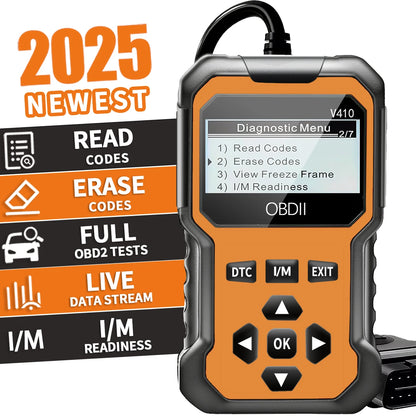 OBD2 Car Diagnostic Scanner for All OBD II Vehicles Since 1996 - Engine Fault Code Reader & Code Diagnosis Tool