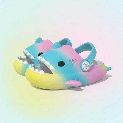Kids Shark Slippers - Non-slip Cartoon Sandals for Boys & Girls - Comfortable Home & Beach Slides