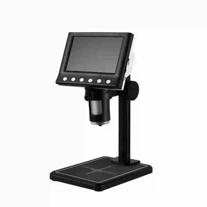 RIEVBCAU 4.3" Digital Microscope for Adults - 1000X Magnification, 1080P Video, 8 LEDs, Ideal for Soldering & Coin Inspection