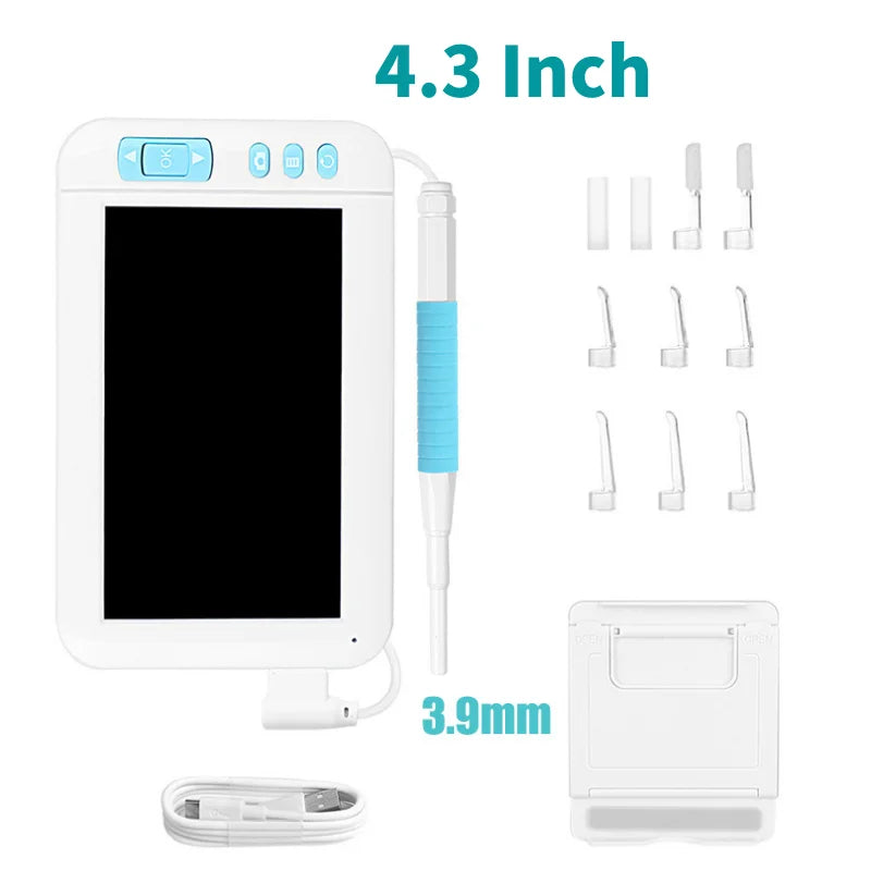 Digital Otoscope by [Brand Name]: 1080P HD Ear Scope with 3.9mm Camera & Rechargeable 2500mAh Battery for Clear Ear Cleaning