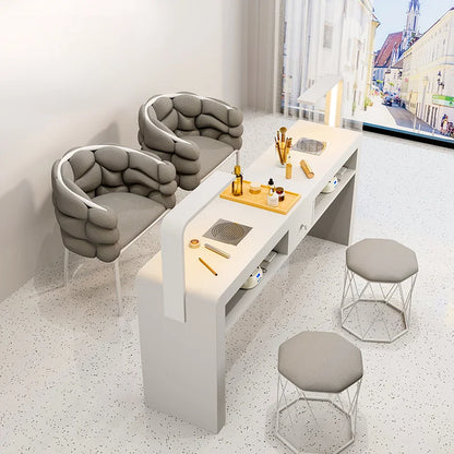 Professional Portable Manicure Table by [Brand Name] - Elevate Your Salon Experience with Aesthetic Nail Design Furniture