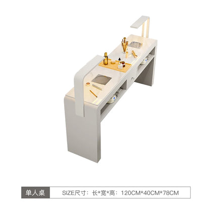 Professional Portable Manicure Table by [Brand Name] - Elevate Your Salon Experience with Aesthetic Nail Design Furniture