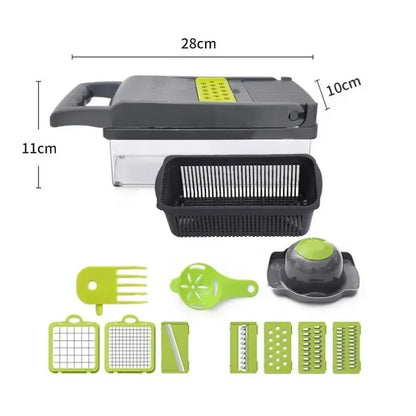 14-in-1 Multifunctional Vegetable Chopper & Slicer for Effortless Food Preparation in the Kitchen