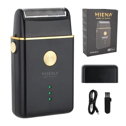 Hiena Hair Clipper Set - Cordless Metal Hair Trimmer with LCD Display for Professionals