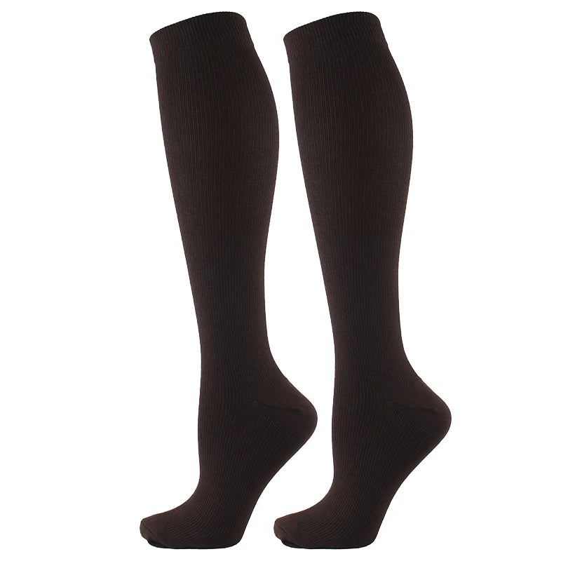 Varicose Veins Compression Socks for Golf, Rugby, Running, Hiking, Travel & Driving - Unisex Anti-Fatigue Support