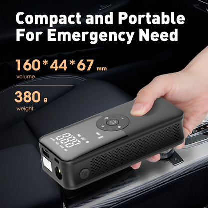 CARSUN Cordless Tire Inflator - Rechargeable Air Pump for Cars, Motorcycles, Bicycles & Sports Balls