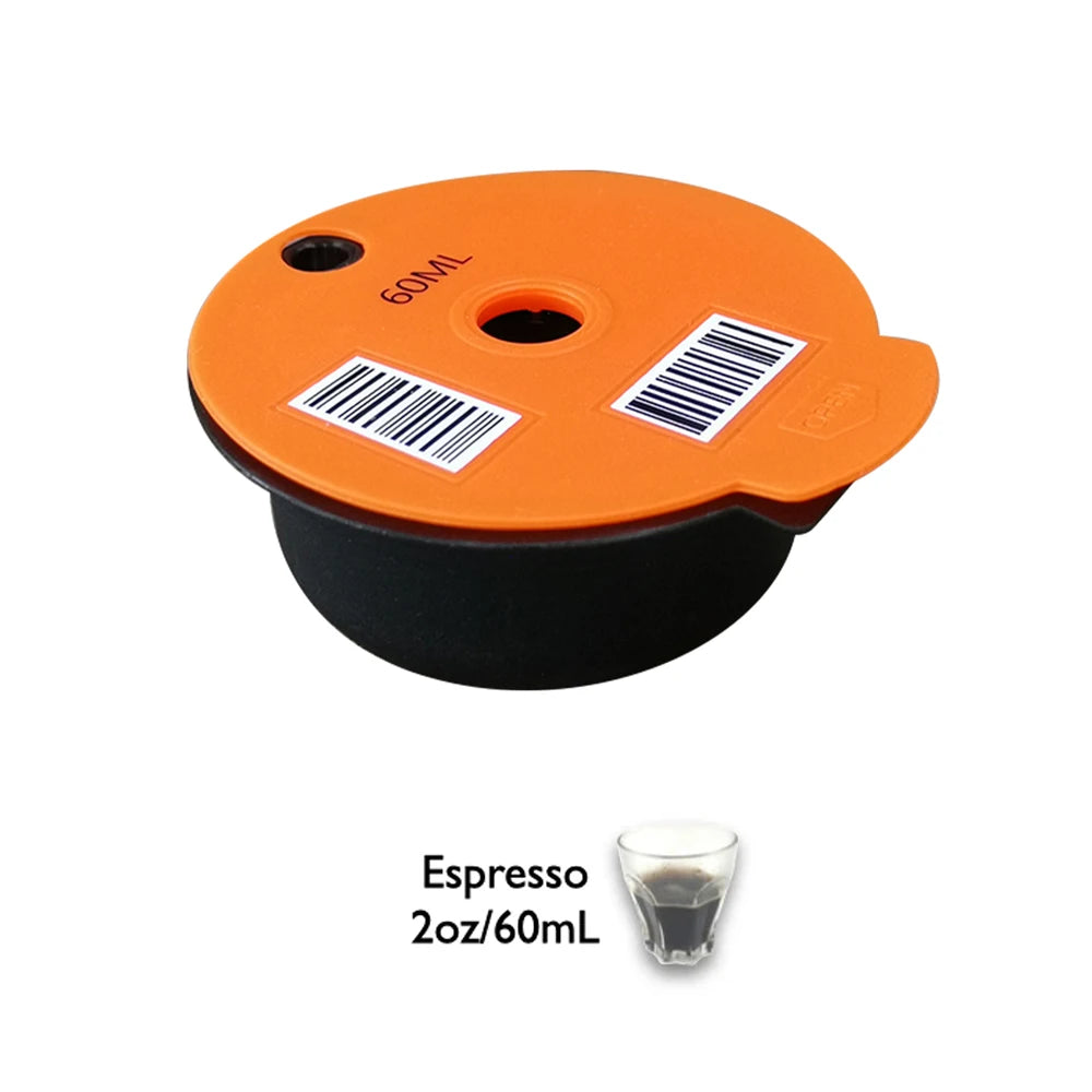 Reusable Tassimo Coffee Capsule Pods - Compatible with 60ML & 180ML Refillable Filter Pods for Eco-Friendly Brewing
