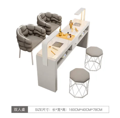 Professional Portable Manicure Table by [Brand Name] - Elevate Your Salon Experience with Aesthetic Nail Design Furniture