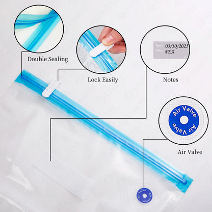 3D Printer Filament Storage Bag - Humidity Resistant Vacuum Sealing Bags for PLA, ABS, PETG - Keep Filament Dry and Fresh