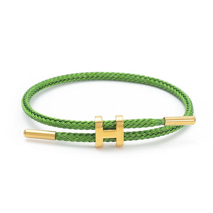 Luxury Waterproof Adjustable Wire Rope Bracelet for Couples - Stainless Steel Bangle Jewelry for Men & Women