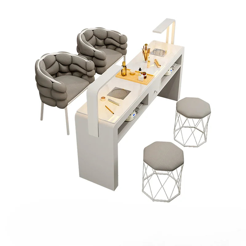 Professional Portable Manicure Table by [Brand Name] - Elevate Your Salon Experience with Aesthetic Nail Design Furniture