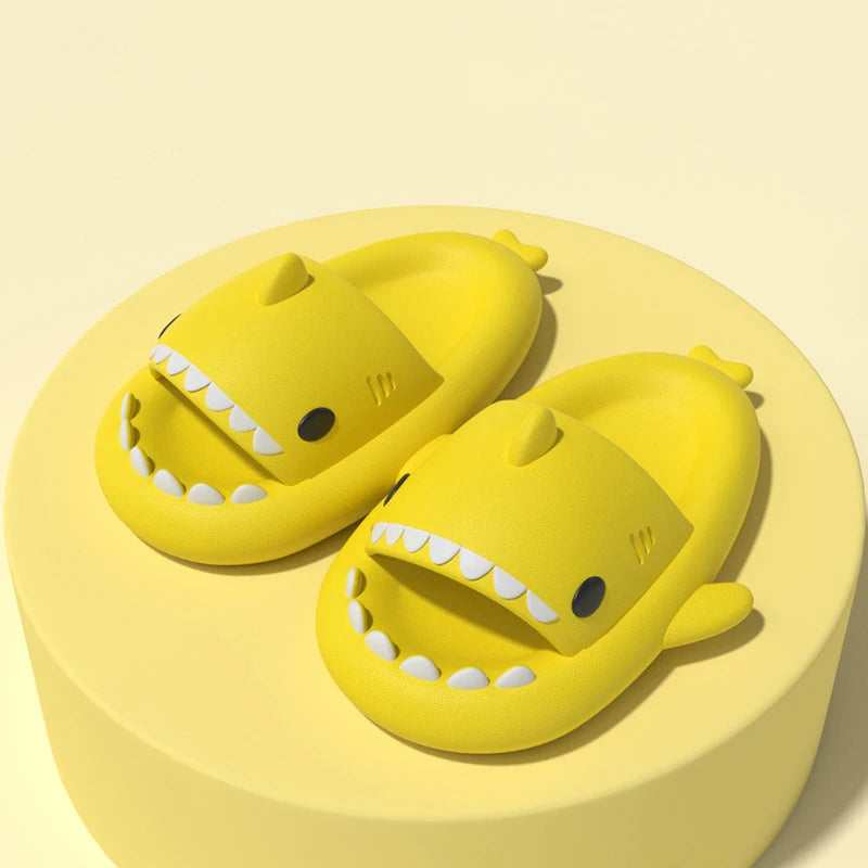 Kids Shark Slippers - Non-slip Cartoon Sandals for Boys & Girls - Comfortable Home & Beach Slides