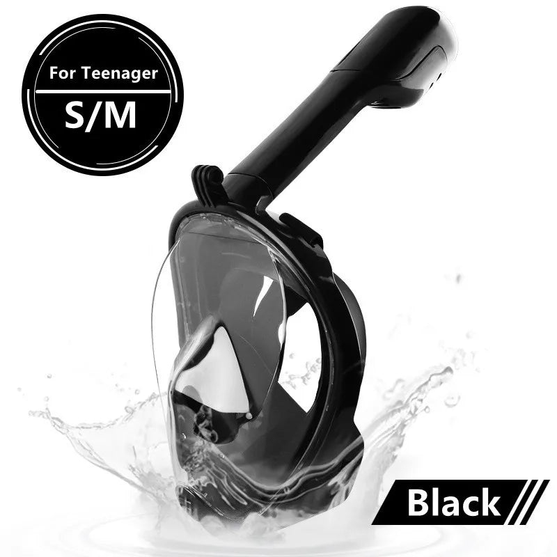 Full Face Anti-Fog Scuba Diving Mask for Adults & Kids - Safe, Waterproof Snorkeling Equipment
