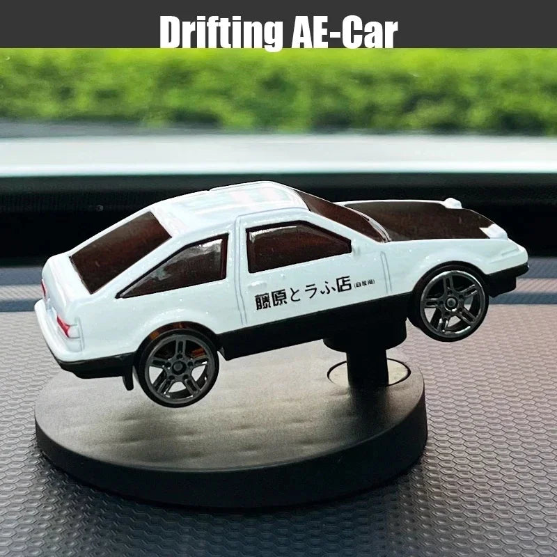 Sports Car Drift Model for Car Enthusiasts - Rotating Dashboard Decoration for Racing Vibes and Unique Center Console Style