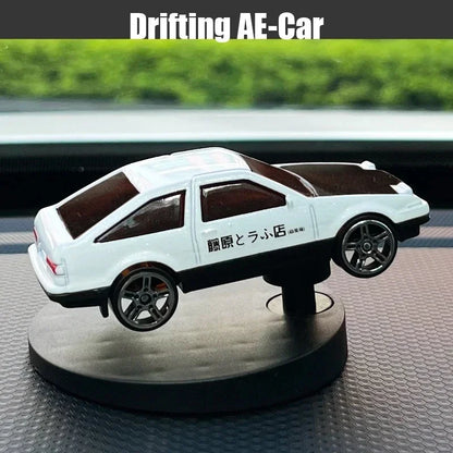 Sports Car Drift Model for Car Enthusiasts - Rotating Dashboard Decoration for Racing Vibes and Unique Center Console Style