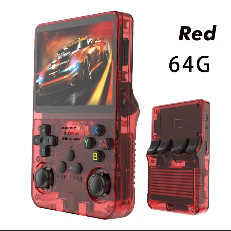 R36S Portable Retro Game Console for Kids - 3.5" ARKOS Handheld Gaming with Single Card