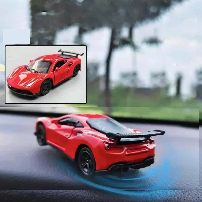 Sports Car Drift Model for Car Enthusiasts - Rotating Dashboard Decoration for Racing Vibes and Unique Center Console Style
