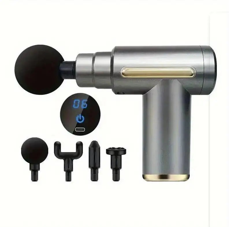 Mini Muscle Massage Gun for Athletes – Portable Deep Tissue Handheld Percussion Massager for Back, Neck, and Legs
