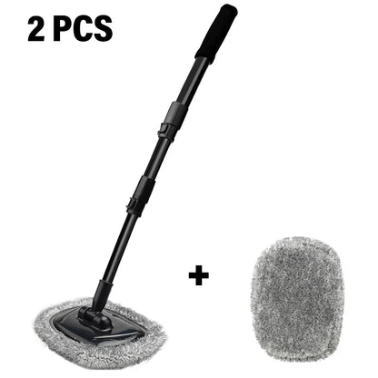 New Telescoping Car Wash Mop with Retractable Long Handle and Bent Bar – Ultimate Cleaning Tool for Car Enthusiasts