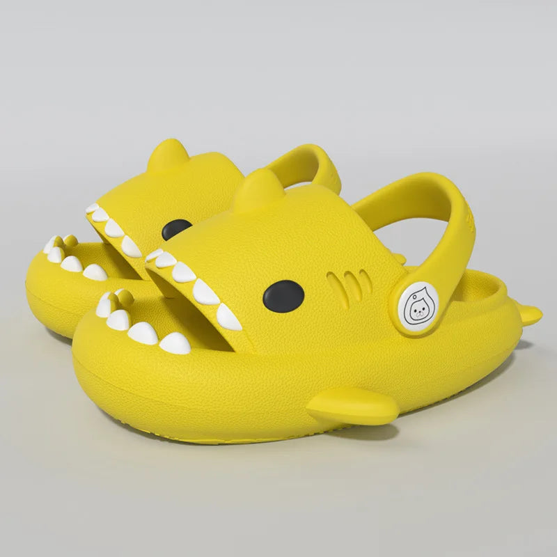 Kids Shark Slippers - Non-slip Cartoon Sandals for Boys & Girls - Comfortable Home & Beach Slides